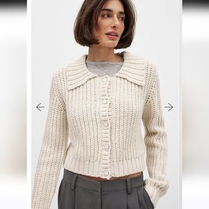 NA-KD Knitted Cardigan Sweater Large
